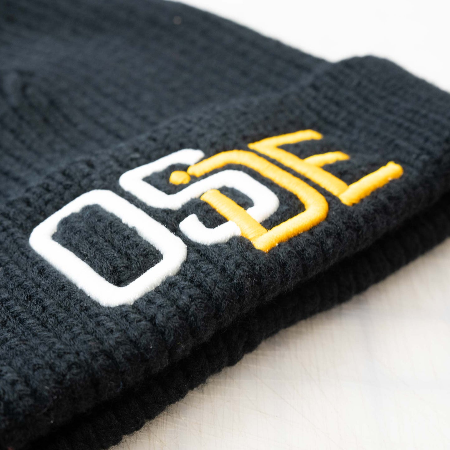 Oside SD Watch Cap Beanie - Black, White and Gold