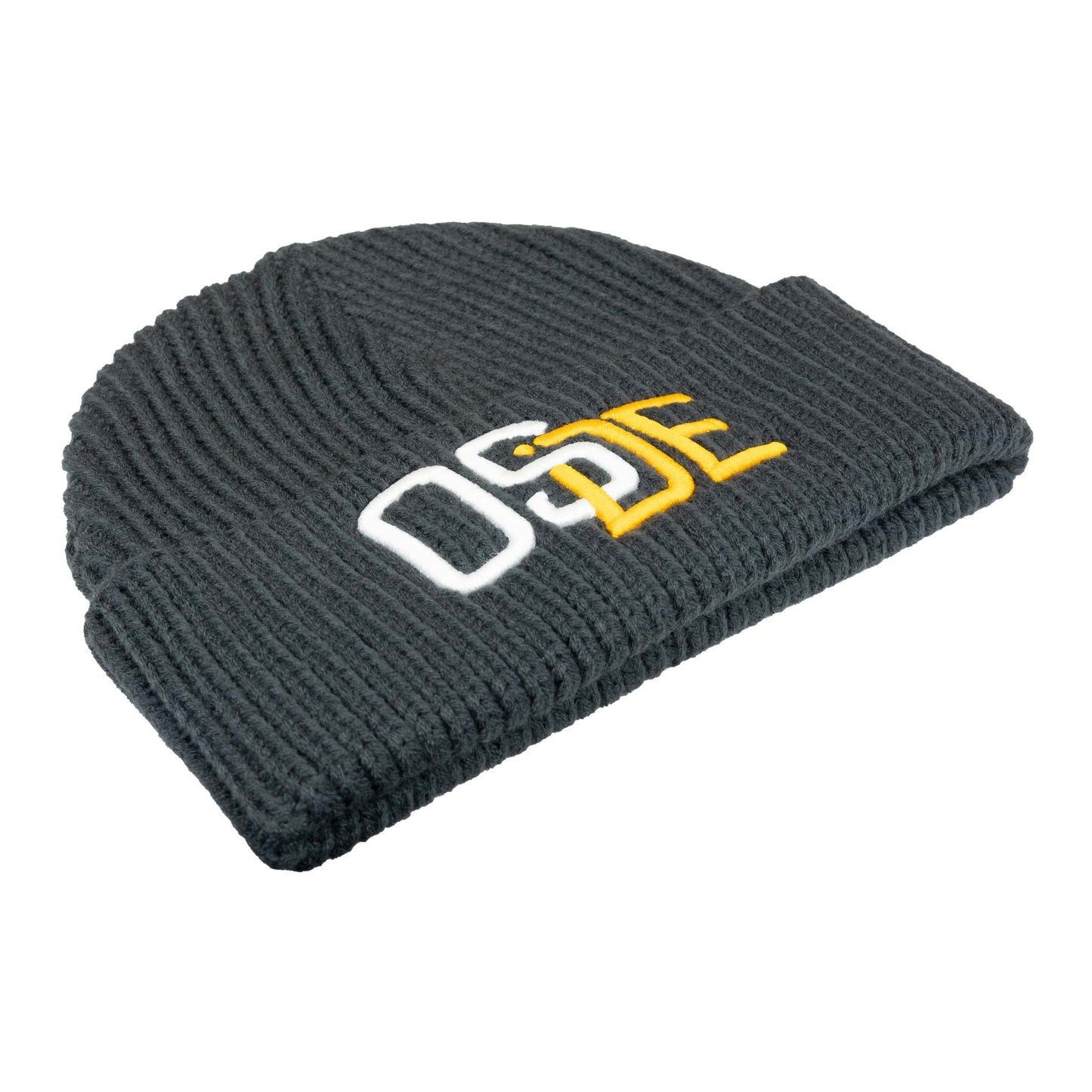 Oside SD Watch Cap Beanie - Gray, White and Gold