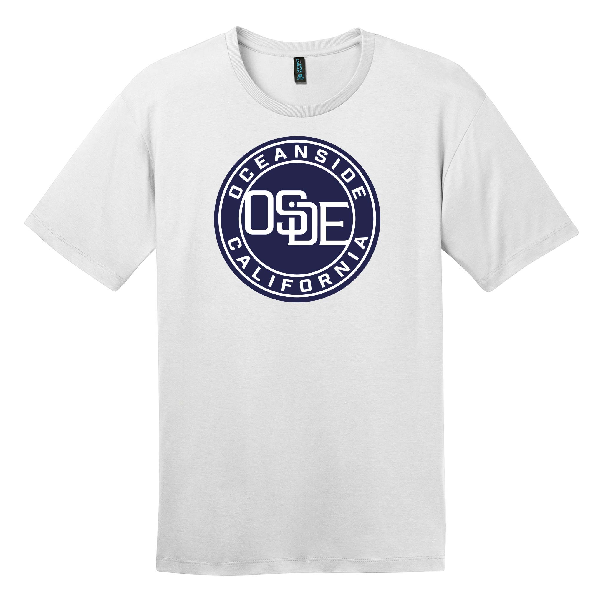 Express T-Shirt - White and Navy Blue