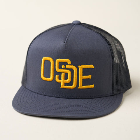 Gray and Gold Trucker