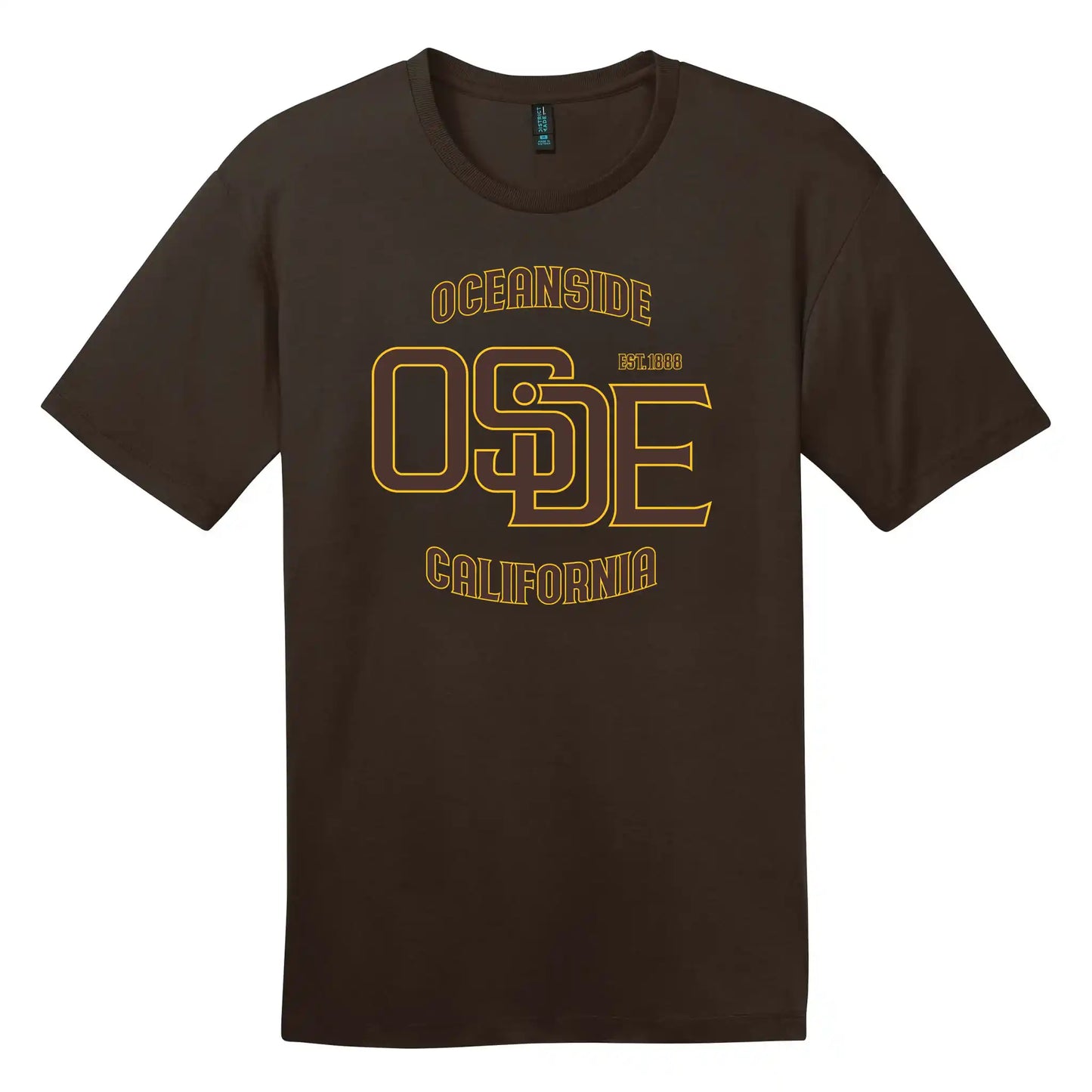 Original Brand T-Shirt - Espresso, Brown and Gold