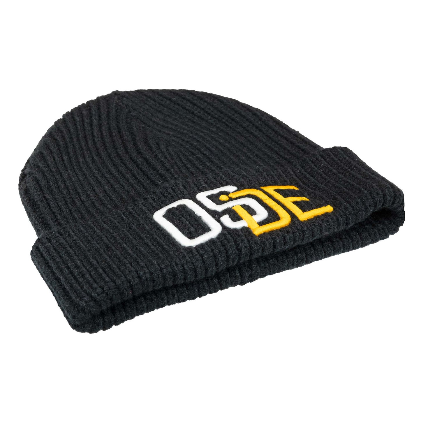 Oside SD Watch Cap Beanie - Black, White and Gold