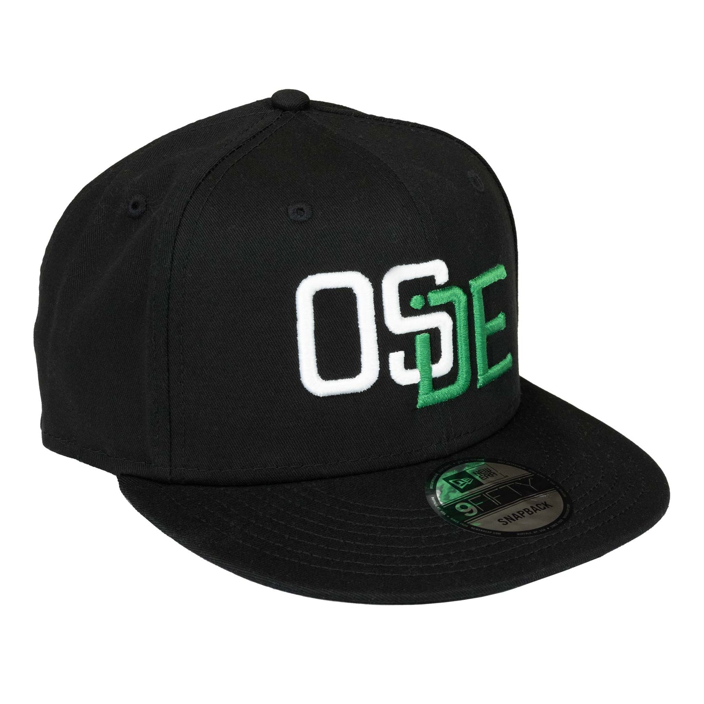 Oside SD New Era® Snapback Cap - Black, White and Green