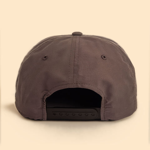 Charcoal and Gold Rope Snapback with Patch