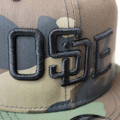 Oside SD New Era® Snapback Trucker Cap - Camo and Black