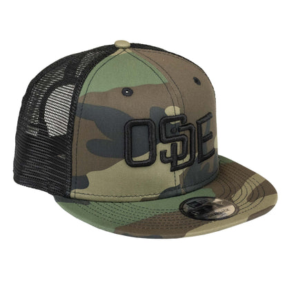 Oside SD New Era® Snapback Trucker Cap - Camo and Black