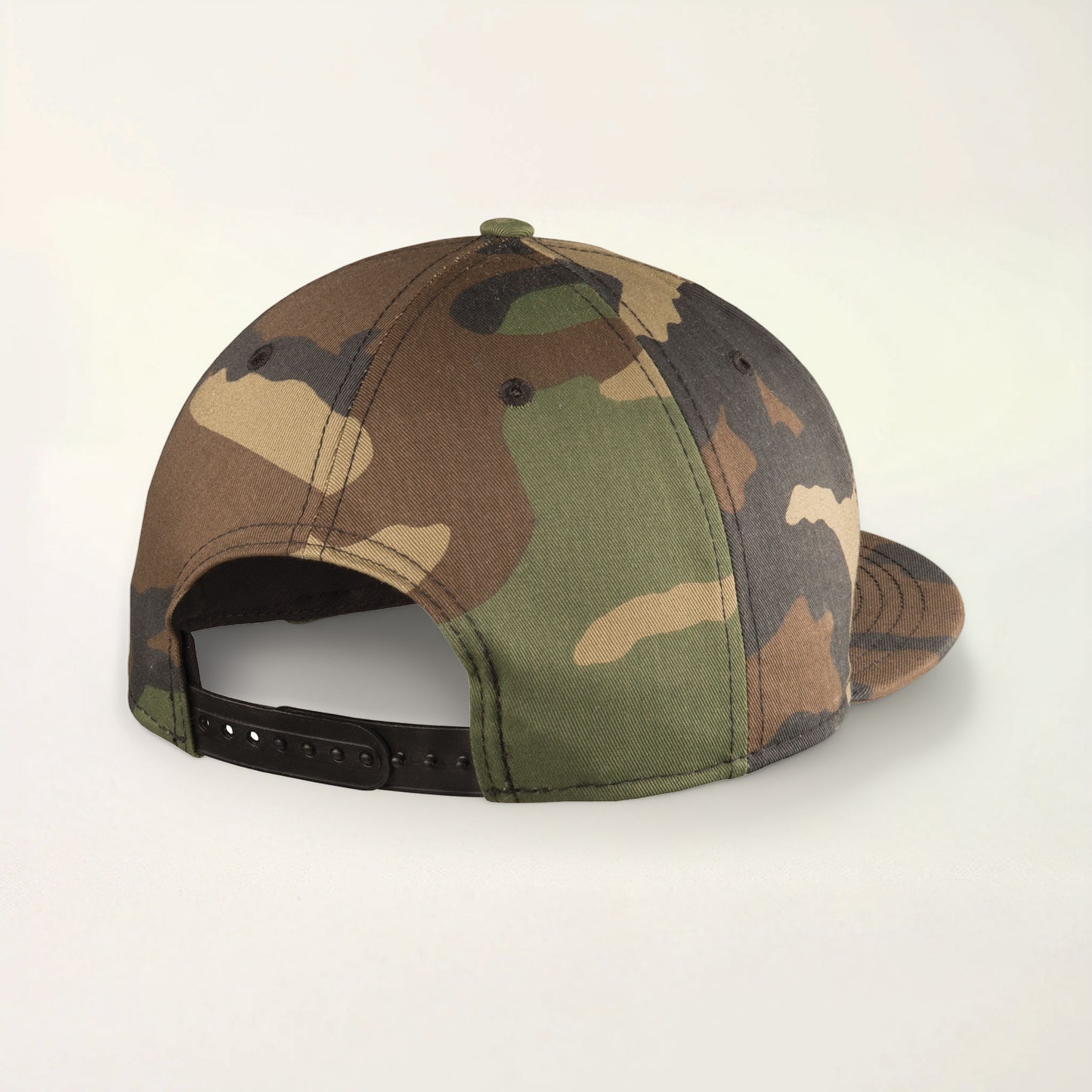 Camo and White Snapback