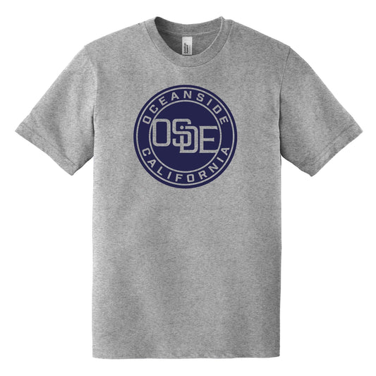 Express T-Shirt - Heather Grey and Navy Blue