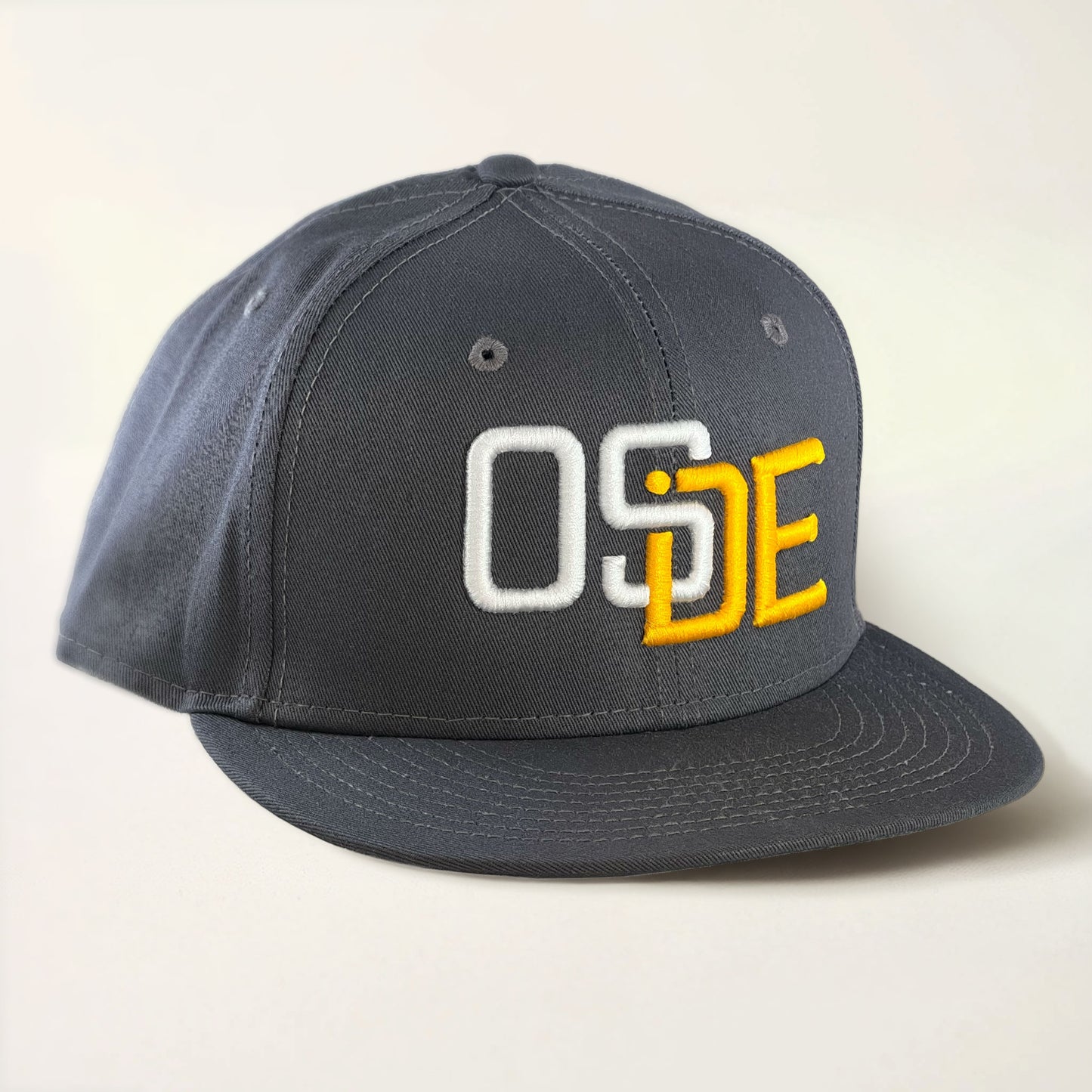 Dark Gray, White and Gold Snapback