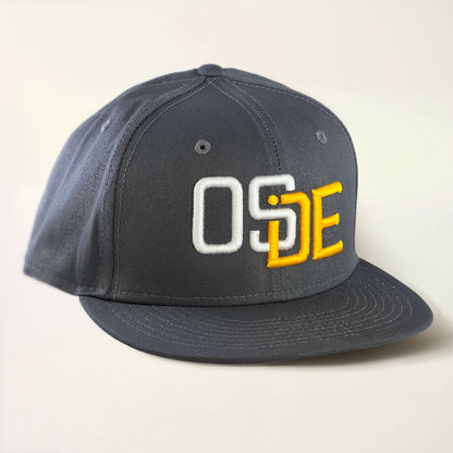 Dark Gray, White and Gold Snapback