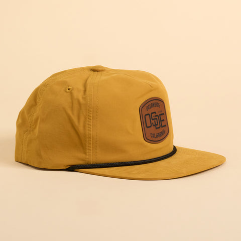 Gold and Black Rope Snapback with Patch