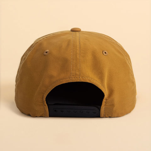 Gold and Black Rope Snapback with Patch