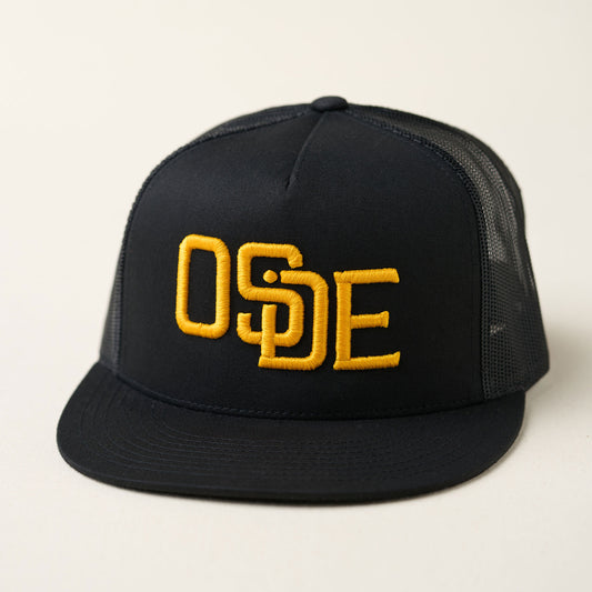 Black and Gold Trucker