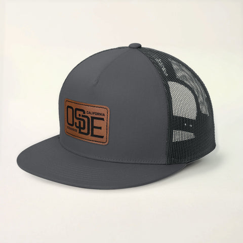 Gray Trucker Hat with Patch