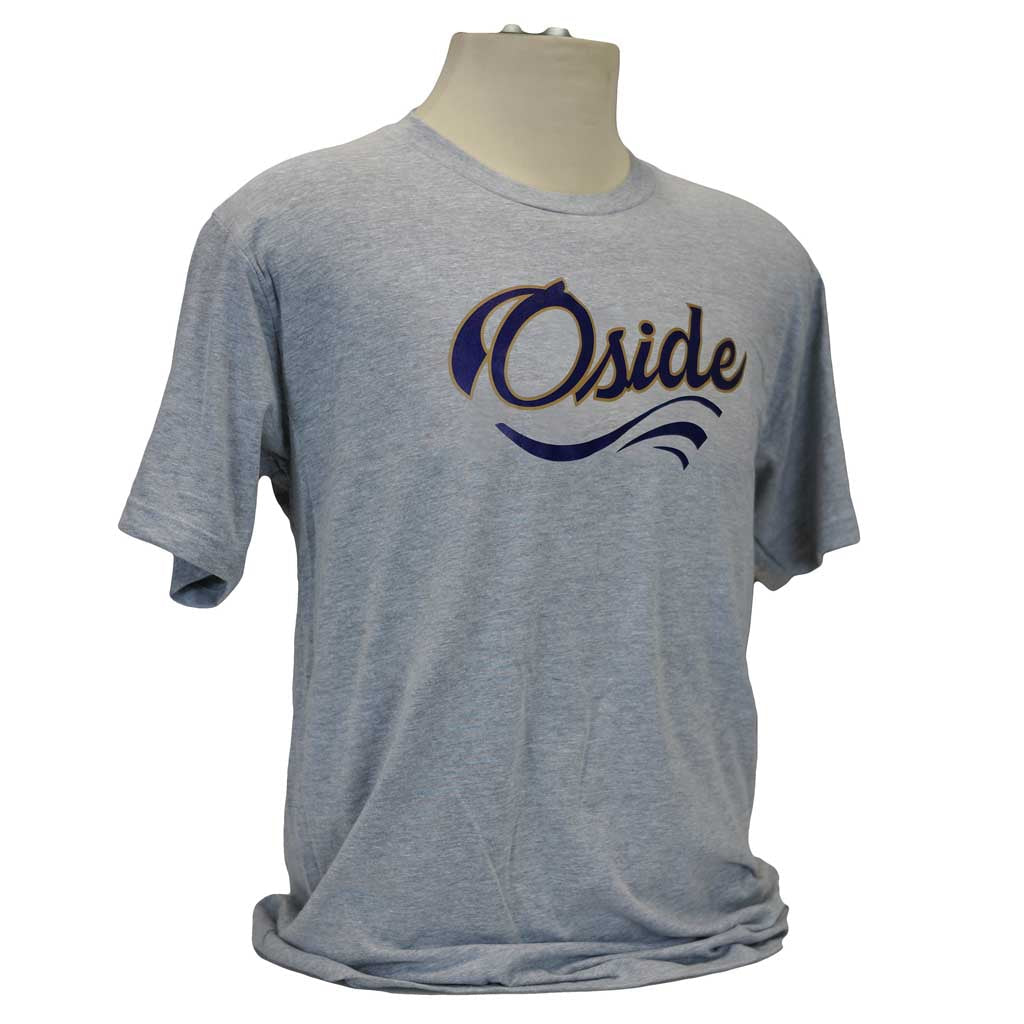 All City T-Shirt - Heather Grey and Navy