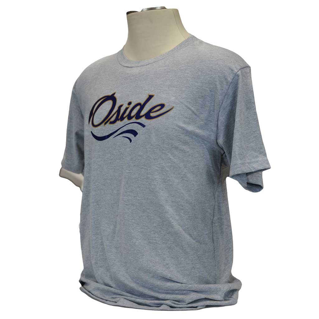 All City T-Shirt - Heather Grey and Navy