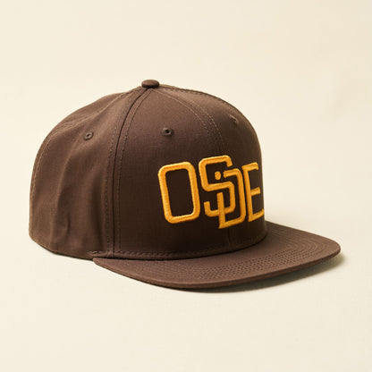 Brown and Gold Oside Icon Snapback