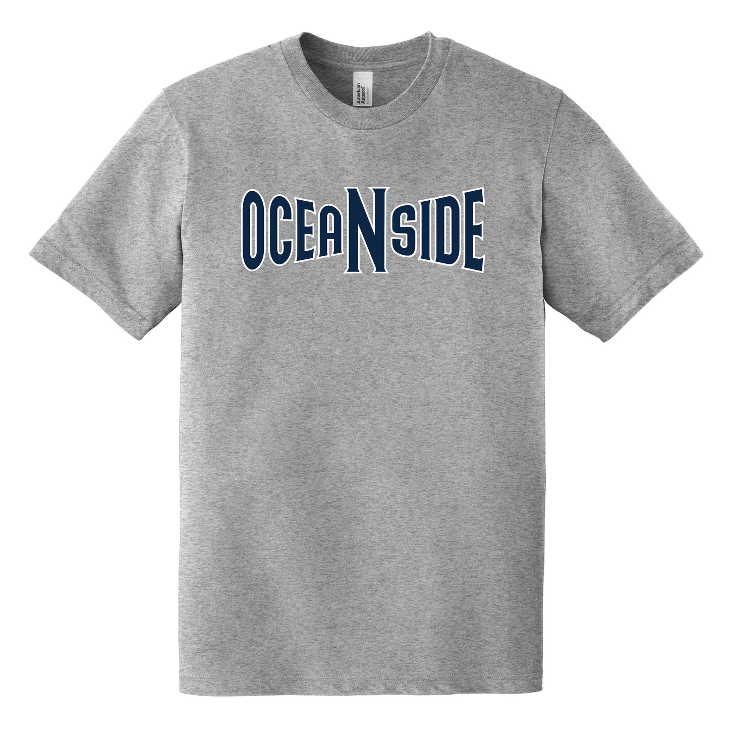 Local T-Shirt - Heather Grey, Navy Blue and White