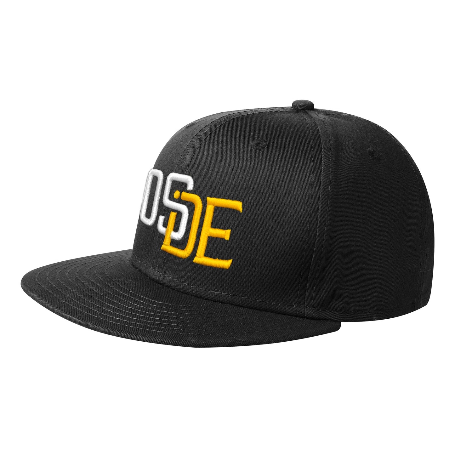 Oside SD New Era® Snapback Cap - Black, White and Gold