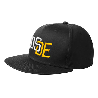 Oside SD New Era® Snapback Cap - Black, White and Gold