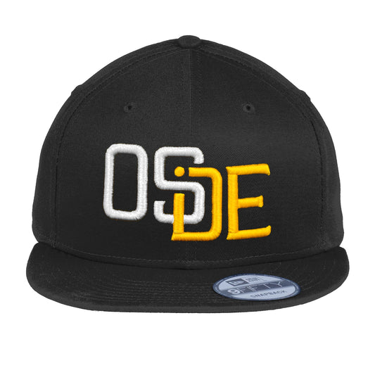 Oside SD New Era® Snapback Cap - Black, White and Gold