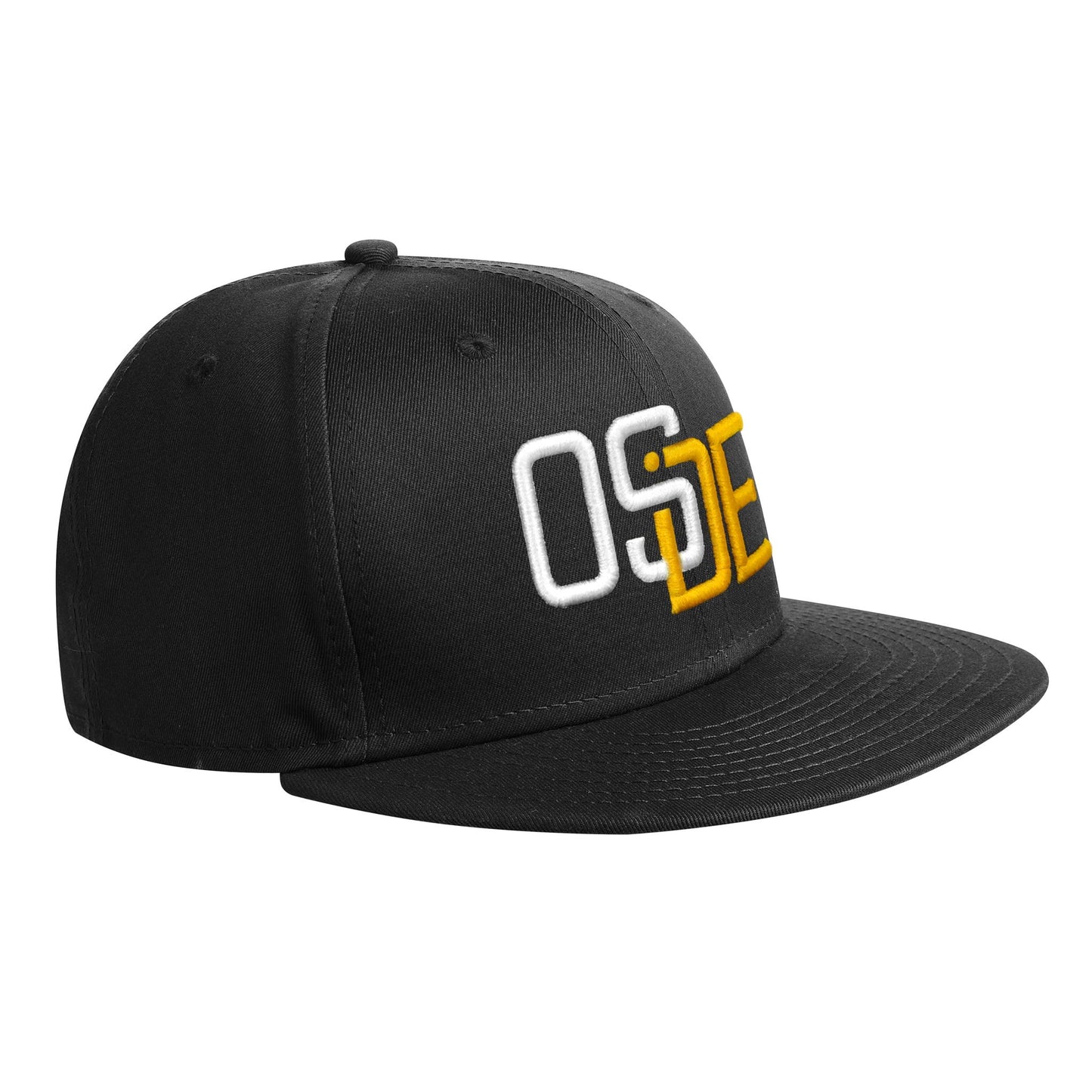 Oside SD New Era® Snapback Cap - Black, White and Gold