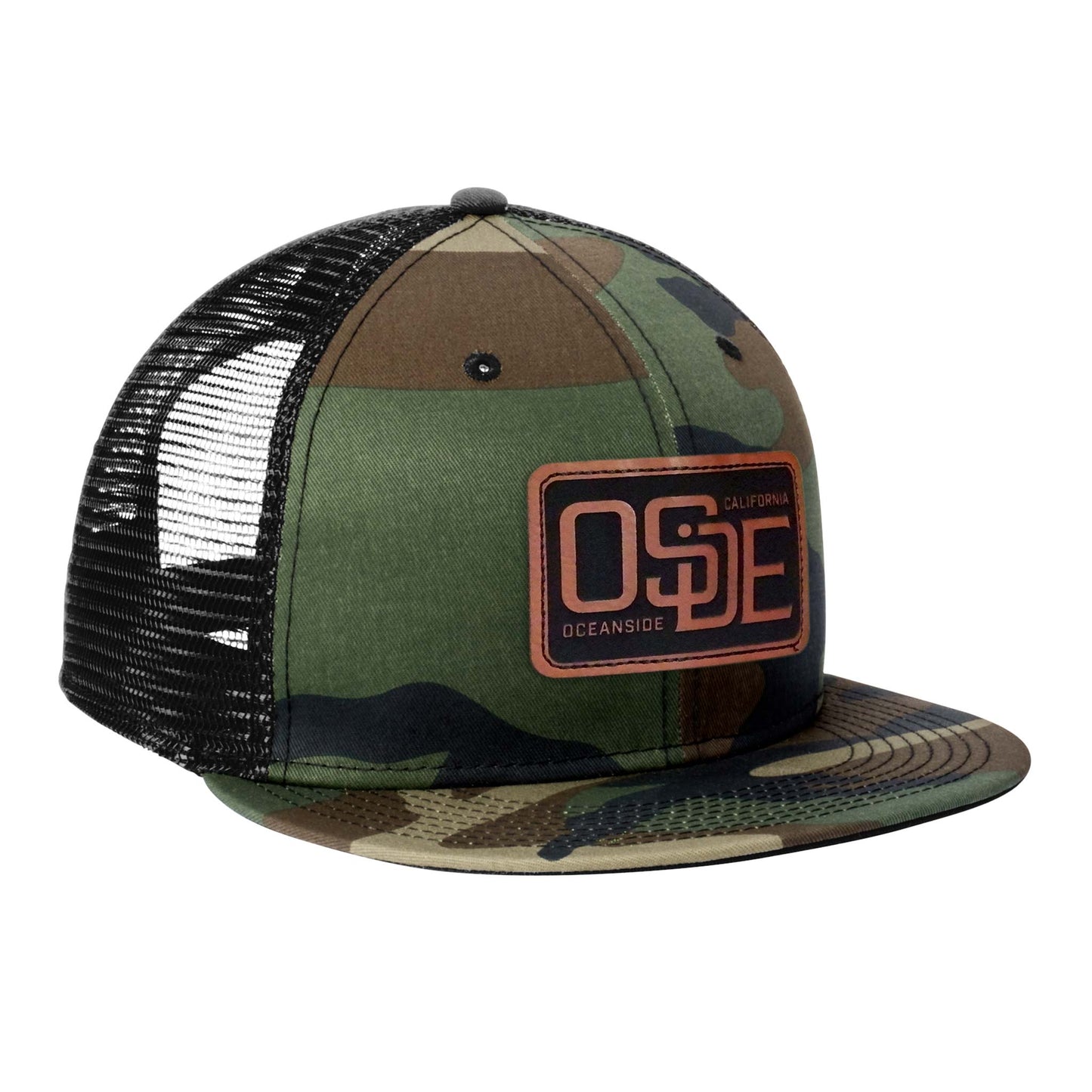 Oside OG Camo Hat - Leatherette Patch