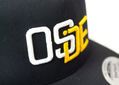 Oside SD New Era® Snapback Cap - Black, White and Gold