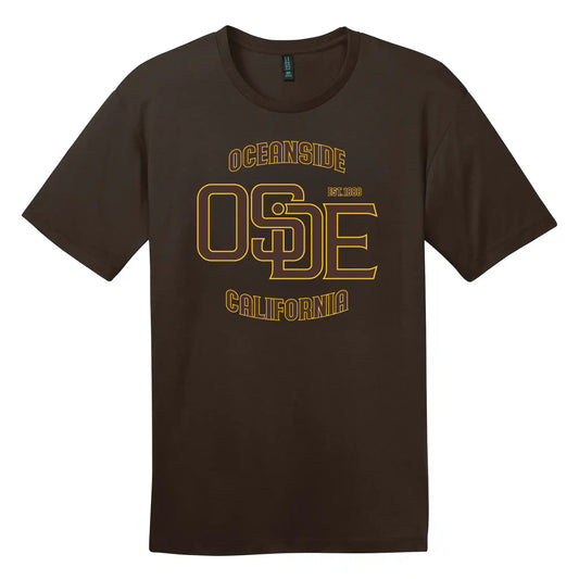 Original Brand T-Shirt - Espresso, Brown and Gold