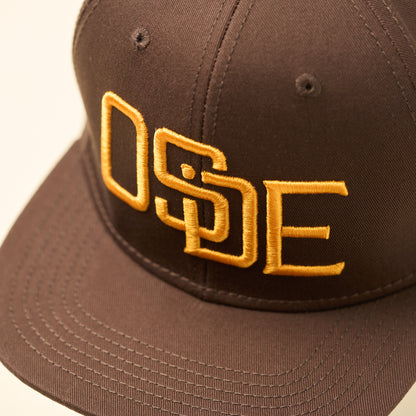 Brown and Gold Oside Icon Snapback