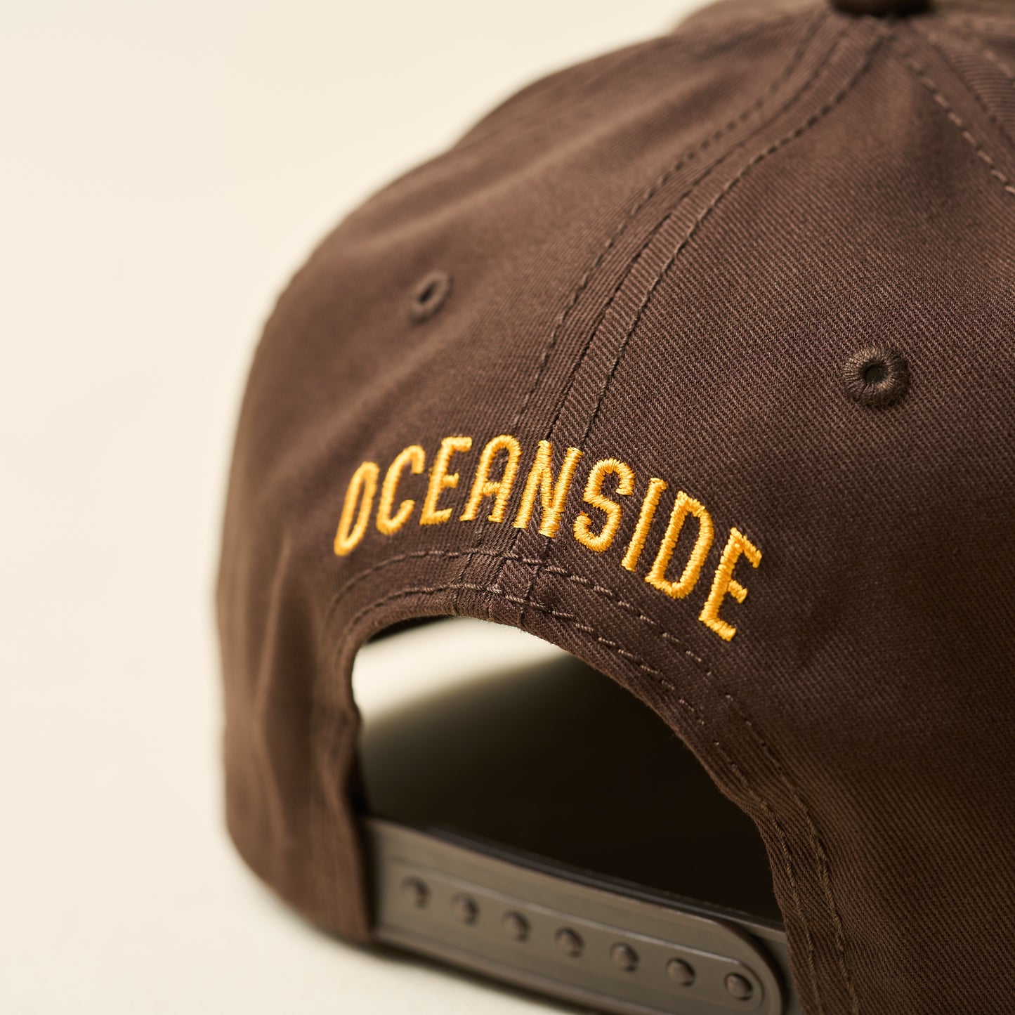Brown and Gold Oside Icon Snapback