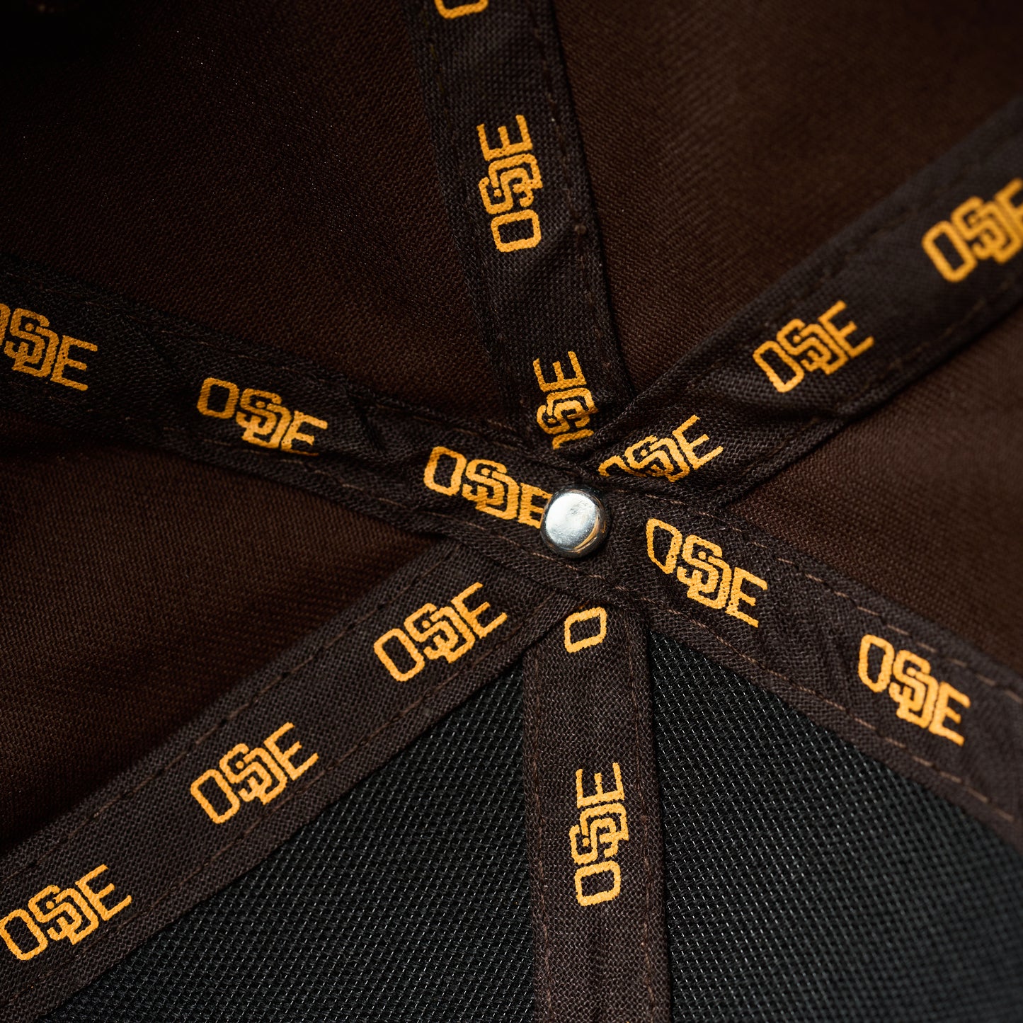 Brown and Gold Oside Icon Snapback
