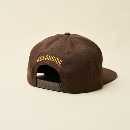 Brown and Gold Oside Icon Snapback