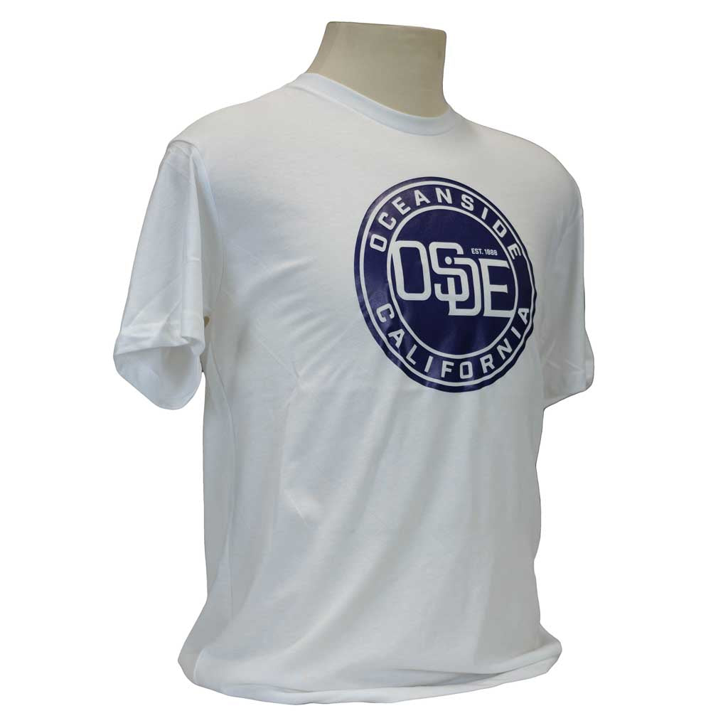 Express T-Shirt - White and Navy Blue