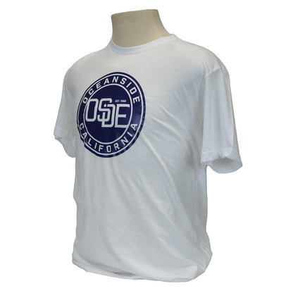 Express T-Shirt - White and Navy Blue