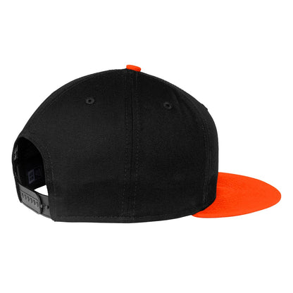 Oside SD New Era® Snapback Cap - Black with Orange Bill, White and Orange