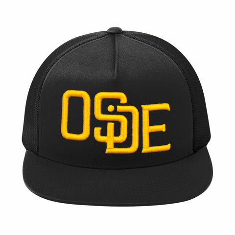 Black and Gold Trucker