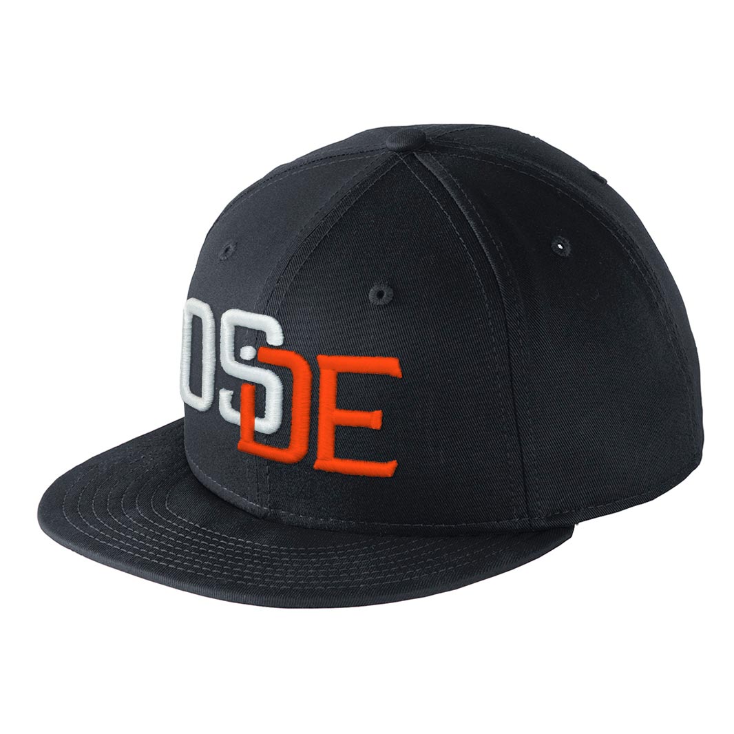 Oside SD New Era® Snapback Cap - Navy, Orange and White