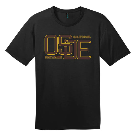 Classic Brand T-Shirt - Black, Brown and Gold