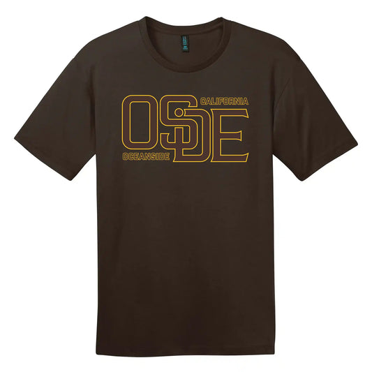 Classic Brand T-Shirt - Espresso, Brown and Gold
