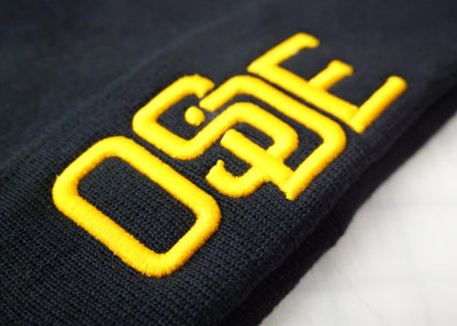 Oside SD New Era® Beanie - Black and Gold