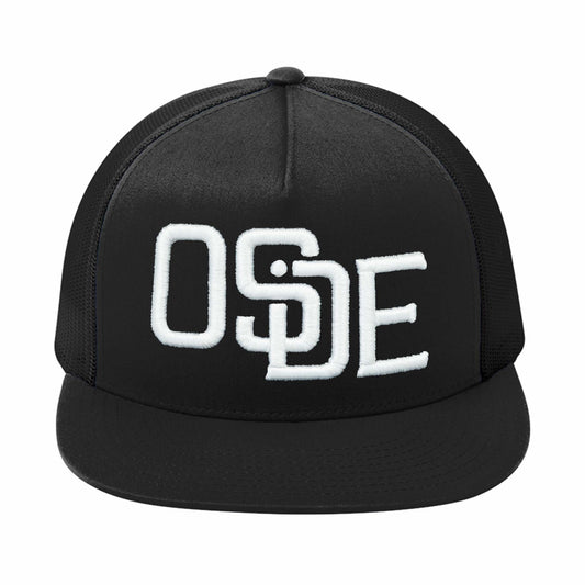 Oside SD Classic Trucker Hat - Black and White