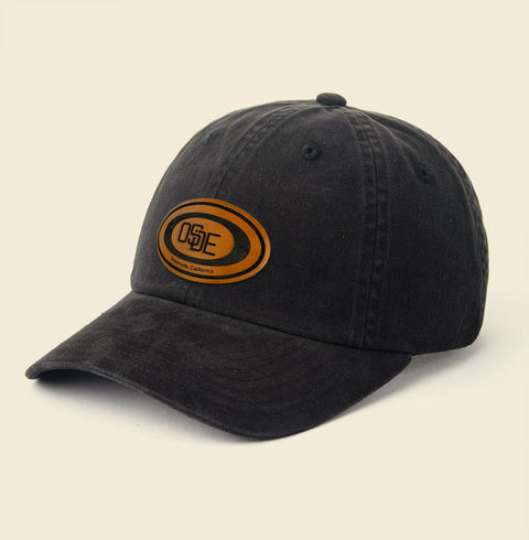 Vintage Black Dad Hat with Patch
