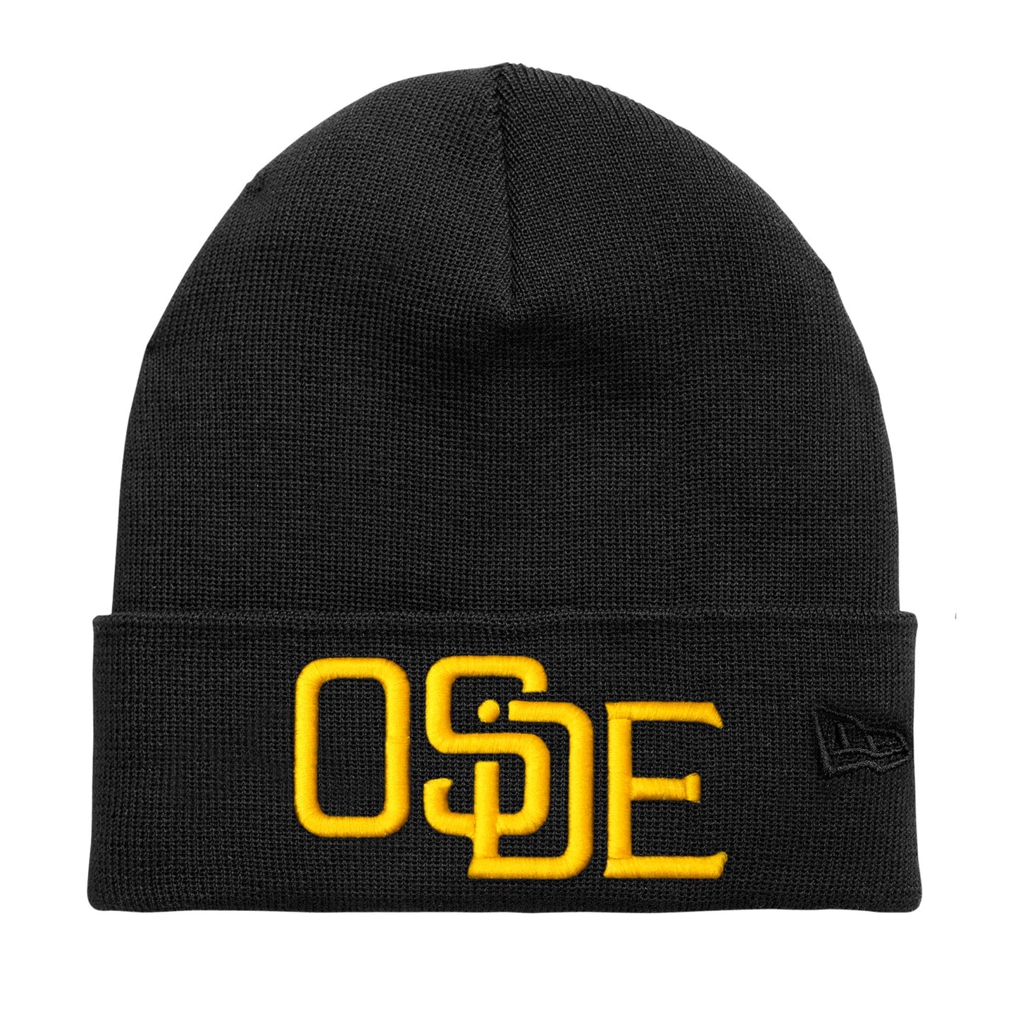 Oside SD New Era® Beanie - Black and Gold